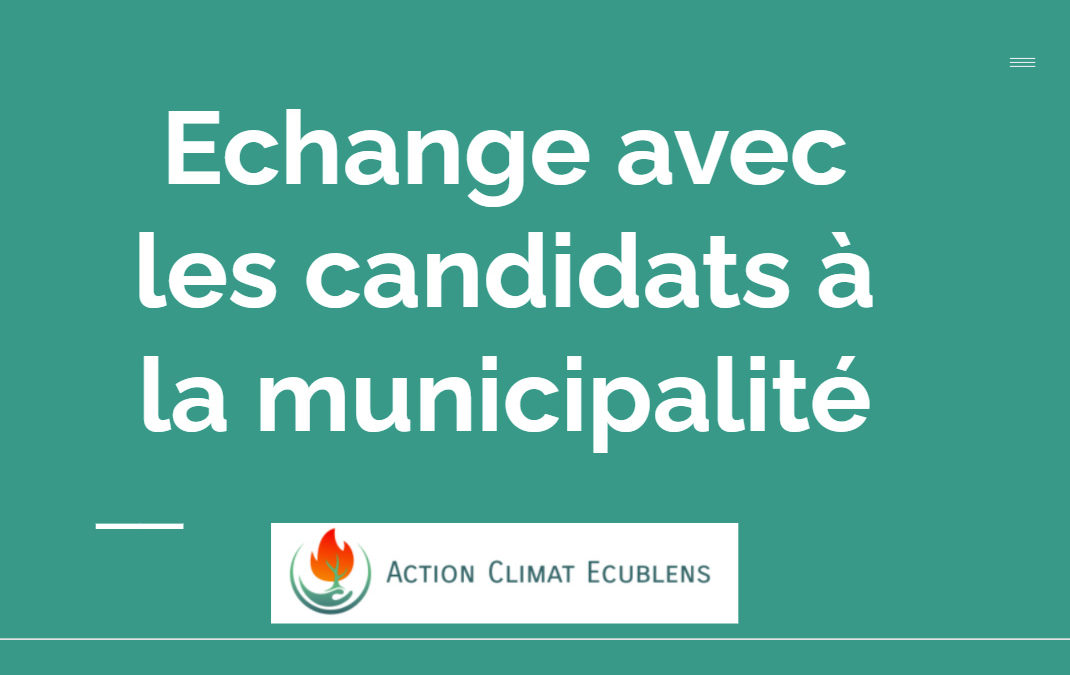 ACE débat avec les candidats à la municipalité