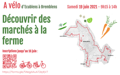 Découvrir des marchés à la ferme à vélo – 19 juin 2021