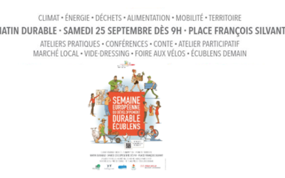 3ème MATIN DURABLE d’ECUBLENS, samedi 25 septembre 2021